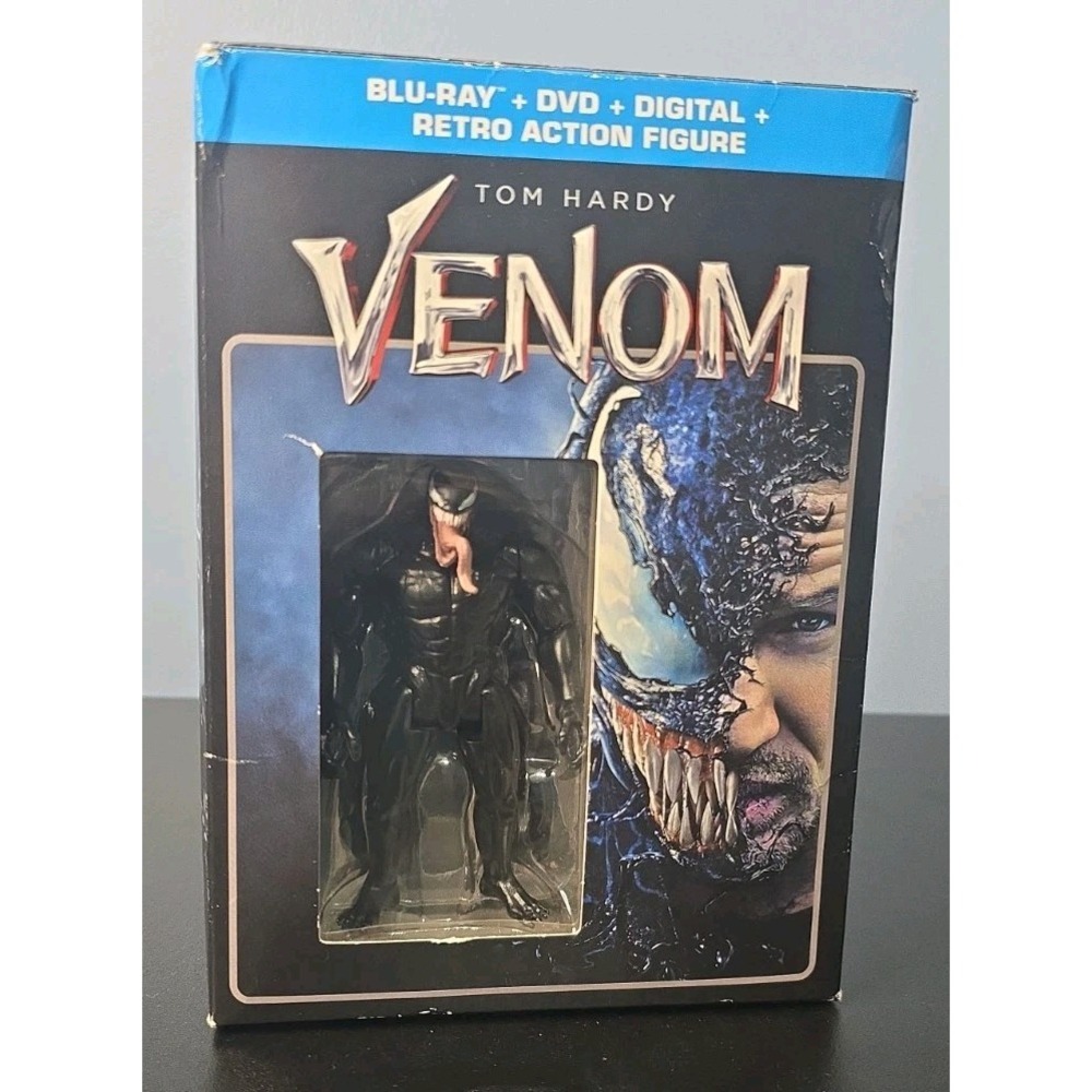 Venom Retro Action Figure Walmart Exclusive Blu-Ray & DVD